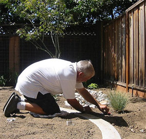 one of our techs is installing the drip system